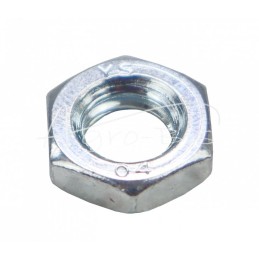 100 vnt - Žema šešiakampė veržlė M8x1.25 DIN439 baltai cinkuota - M8 DIN439