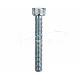 100 vnt - Varžtas su šešiakampiu antgaliu, cilindrinė galvutė M5x35 DIN912, baltai cinkuotas - HAN01000