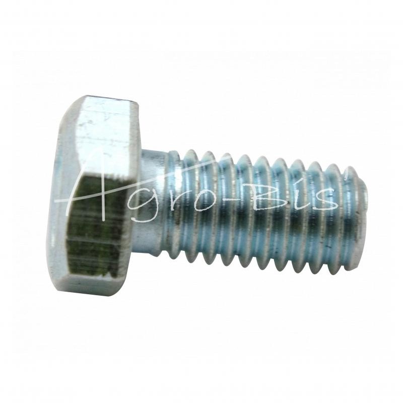 100 vnt - Šešiakampė galvutė, pilnas sriegis, M8x16, 5.8 klasė, DIN933, baltai cinkuotas - 5421062/2