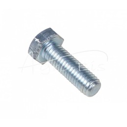 100 vnt - Šešiakampė galvutė, pilnas sriegis, M8x25, 8.8 klasė, DIN933, baltai cinkuotas - M8x25