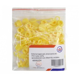 100 vnt - Tepalo įmovos dangtelis, geltonos spalvos, PVC, parduodamas pakuotėmis po 50 vnt. PZL HYDRAL matoma - 60002ZH