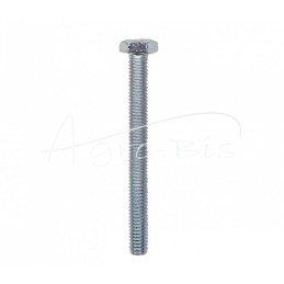 100 vnt - Šešiakampė galvutė, pilnas sriegis, M6x60, 8.8 klasė, DIN933, baltai cinkuotas - M6x60