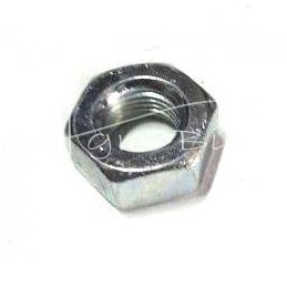 100 vnt - Šešiakampė veržlė M10x1 labai smulkaus žingsnio, 8.8 klasės, DIN934, baltai cinkuota - sankabos reguliavimas T-25 - A2