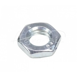 100 vnt - Žema šešiakampė veržlė M10x1.5 DIN439 baltai cinkuota 5423131/2 - sankabos reguliavimo varžtai C-330 - M10 DIN439