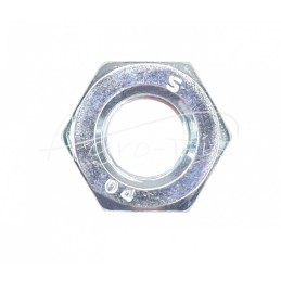 100 vnt - Žema šešiakampė veržlė M10x1.5 DIN439 baltai cinkuota 5423131/2 - sankabos reguliavimo varžtai C-330 - M10 DIN439
