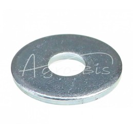 100 vnt - Apvali poveržlė M10 10x34x3 baltai cinkuota didelė serija PN82019 DIN440 - POMD10