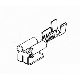 100 vnt - I-2.5 dvigubos įvorės dangtelis 6.3x0.8 1.0-2.5 GB0.38 L20.0 ELMOT - 2.5-I