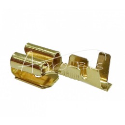 100 vnt - I-2.5 dvigubos įvorės dangtelis 6.3x0.8 1.0-2.5 GB0.38 L20.0 ELMOT - 2.5-I