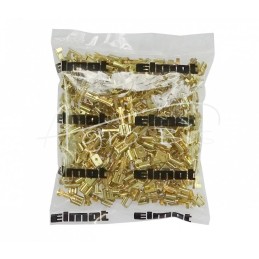 100 vnt - I-2.5 dvigubos įvorės dangtelis 6.3x0.8 1.0-2.5 GB0.38 L20.0 ELMOT - 2.5-I