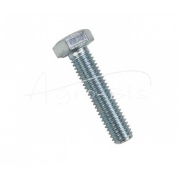 100 vnt - Šešiakampė galvutė, pilnas sriegis, M8x35, 8.8 klasė, DIN933, baltai cinkuotas - M8*35