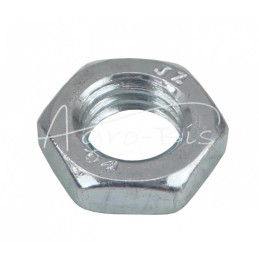 100 vnt - Žema šešiakampė veržlė M14x2 DIN439 baltai cinkuota - M14x2