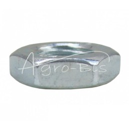 100 vnt - Žema šešiakampė veržlė M14x2 DIN439 baltai cinkuota - M14x2