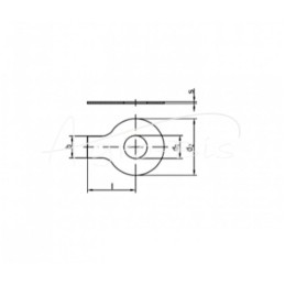 100 vnt - Vienkojė lenkimo poveržlė M12 DIN93 - DIN93-M12