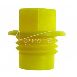 100 vnt - Plastikinis dangtelio kamštis su išoriniu sriegiu M12x1.5 geltonas - KOR-12GZ-N/1,5