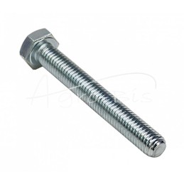 100 vnt - Šešiakampė galvutė, pilnas sriegis, M8x60, 8.8 klasė, DIN933, baltai cinkuotas - M8X60