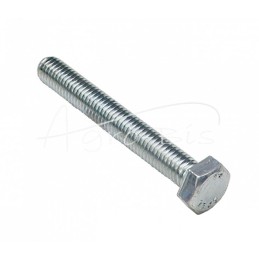 100 vnt - Šešiakampė galvutė, pilnas sriegis, M8x60, 8.8 klasė, DIN933, baltai cinkuotas - M8X60