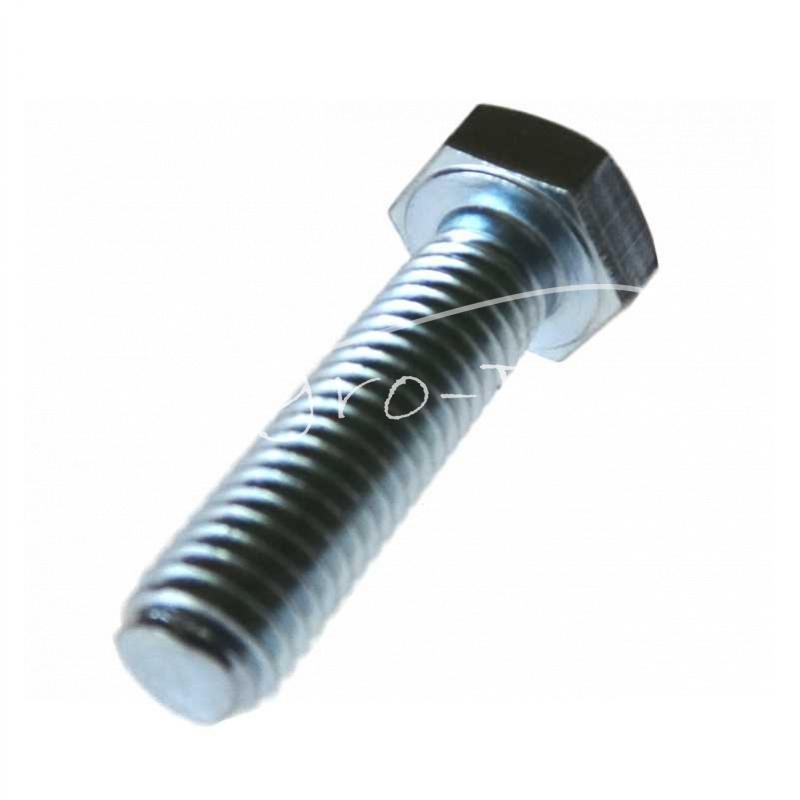 100 vnt - Varžtas šešiakampe galvute, pilnu sriegiu, M8x30, 8.8 klasė, DIN933, baltai cinkuotas, 5421210/3, alyvos karteris, 542