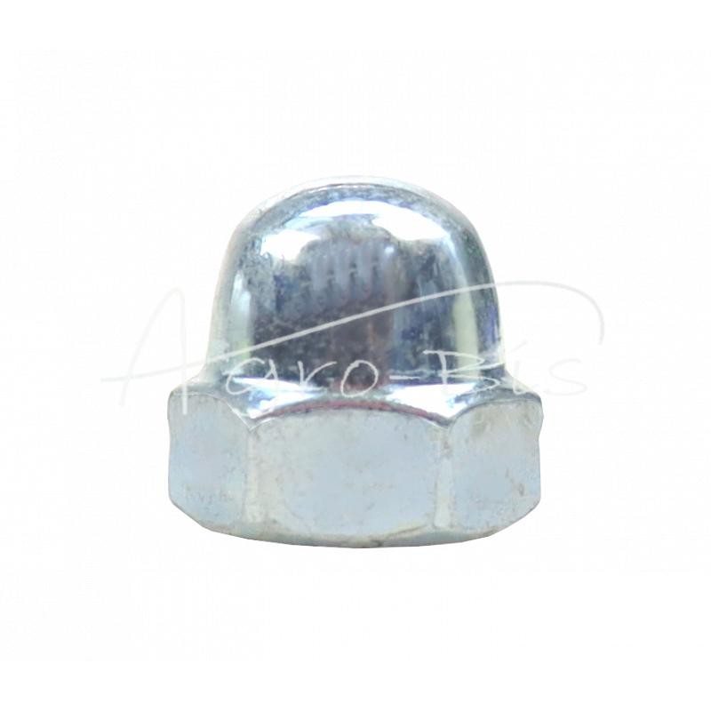 100 vnt - Veržlė M10 DIN1587, baltai cinkuota 5423120/1 - M10 DIN1587