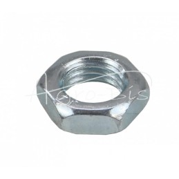 100 vnt - Žema šešiakampė veržlė M16x2 DIN439 baltai cinkuota - M16x2