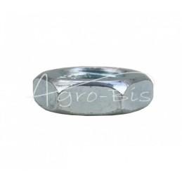 100 vnt - Žema šešiakampė veržlė M16x2 DIN439 baltai cinkuota - M16x2