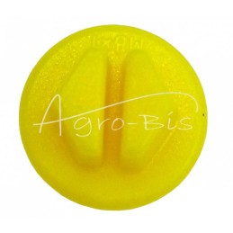 100 vnt - Plastikinis dangtelis su išoriniu sriegiu M8x1 geltonas - KOR-8GZ-N