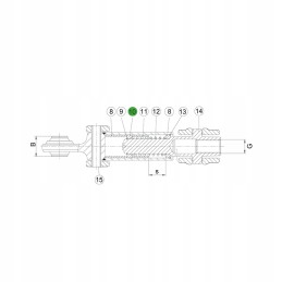 John Deere stabilizatoriaus kreipiamasis žiedas