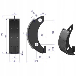 Stabdžių kaladėlės c330 ursus original 42320210 220