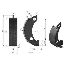 Stabdžių trinkelių rinkinys 4 vnt c 330 org 42320210