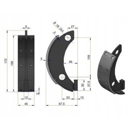 Stabdžių trinkelių komplektas 2 2 c 330 originalus Ursus