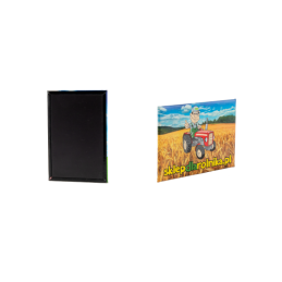 20 x Horizontalus magnetinis logotipas shopFARMER laukas 78x53mm