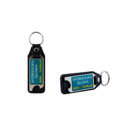 20 x Metalinis butelių atidarytuvas su odos detale ir 3D lipduku sklepDLArolnika