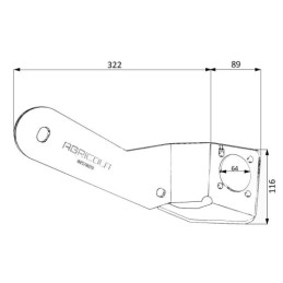 Ursus C-385 vairo stiprintuvo Orbitrol laikiklis