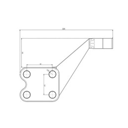 Vairo svirties dešinės pusės skersinis trauklė iš apačios 1 skylė Ursus C-330 C-360