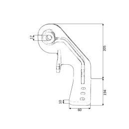 Ursus C-330 vairo stiprintuvo pavaros laikiklis