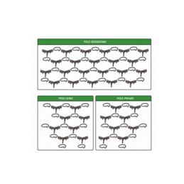 3 metrų tempimas, 4 eilių komplektas