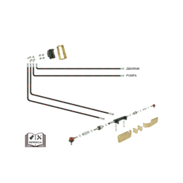ZETOR 5211–7211 „Hydroleader“ vairo stiprintuvas su „Orbitrol“ – ant ašies pritvirtintu cilindru su dvigubu stūmokliu, išsikišus