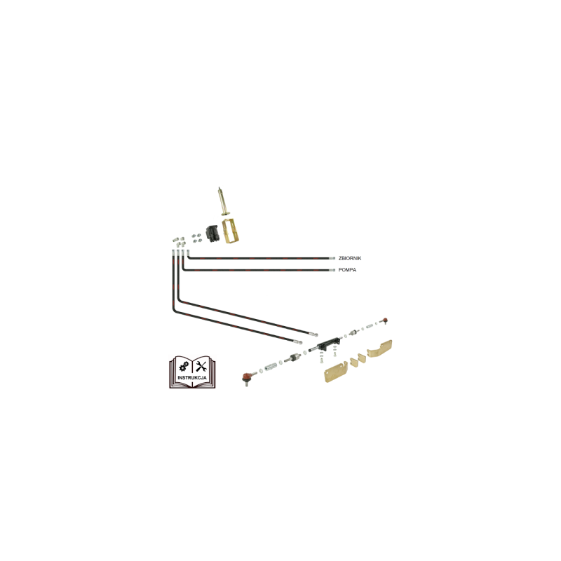 ZETOR 5011–7011 „Hydroleader“ vairo stiprintuvas su „Orbitrol“ – ant ašies pritvirtintu cilindru su dvigubu stūmokliu, išsikišus