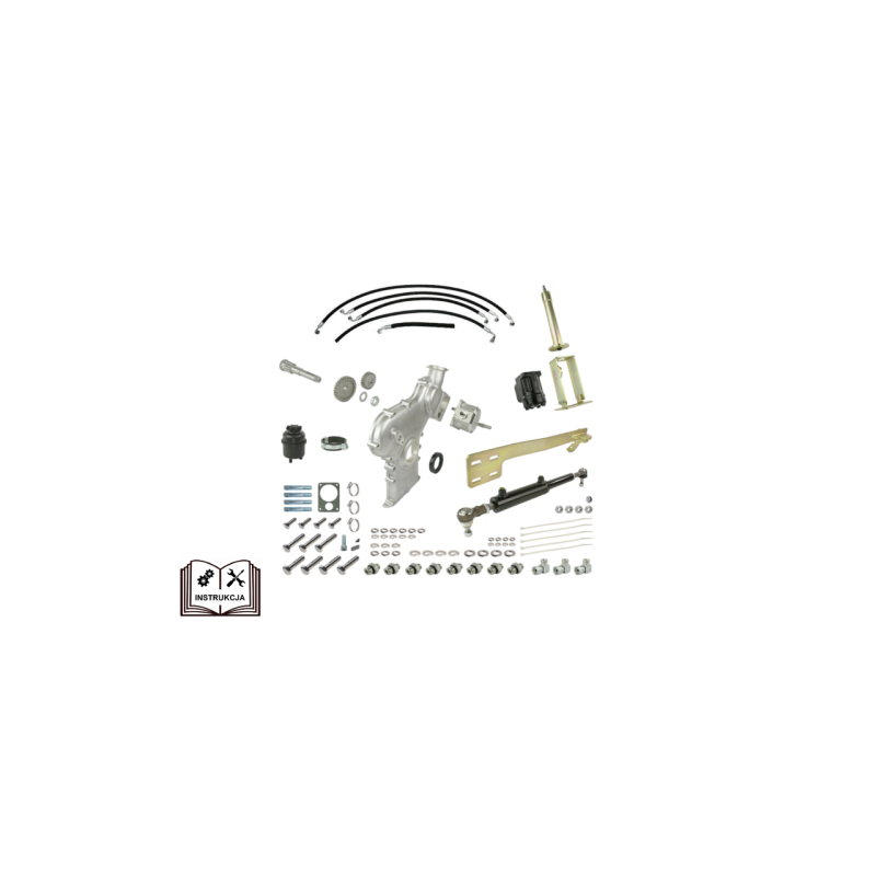 Vairo stiprintuvas C-360 - DANFOSS orbitrol, šoninis pavaros mechanizmas, laiko pavara su sustiprintu siurbliu