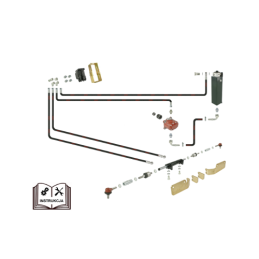 ZETOR 5211 - 7211 „Hydroleader“ vairo stiprintuvas su „Orbitrol“ sistema - ant ašies montuojamas cilindras su dvigubu stūmoklini