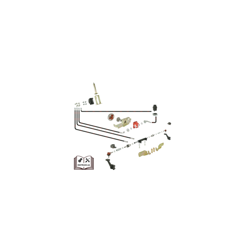 C-360 vairo stiprintuvas su „Hydrolider Orbitrol“ - prie ašies pritvirtinta pavara su dvigubu stūmokliniu kotu, ištraukiamu iš a