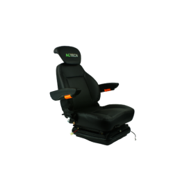 Padalinta sėdynė traktoriams ir pneumatinėms mašinoms