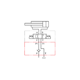 SHR-011 atbulinis sumuštinio tipo vožtuvas CETOP 3 NG 6 kolektoriams