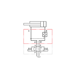 SHR-014 užraktu valdomas atbulinis vožtuvas CETOP 3 NG 6 kolektoriams