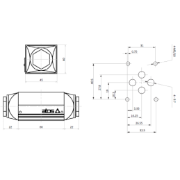 SHR-013 užraktu valdomas atbulinis vožtuvas CETOP 3 NG 6 kolektoriams