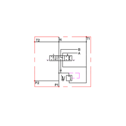 1 sekcijos hidraulinis skirstytuvas 40L, valdomas trosu, su skląsčio slankikliu