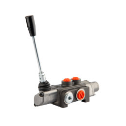 Hidraulinis skirstytuvas, 1 sekcija, 40L, su vienpusiu galiniu fiksatoriumi