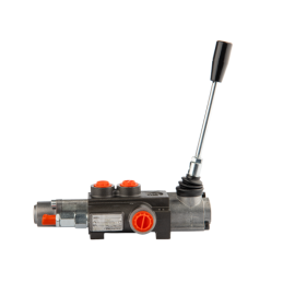 Hidraulinis skirstytuvas, 1 sekcija, 40L, su vienpusiu galiniu fiksatoriumi