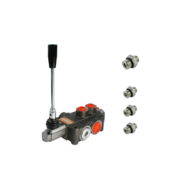 1 sekcijos hidraulinis skirstytuvas 80L su jungtimis