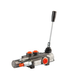 Hidraulinis skirstytuvas, 1 sekcija, 40L, su vienpusiu galiniu fiksatoriumi