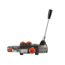 Hidraulinis skirstytuvas, 1 sekcija, 40L, su vienpusiu galiniu fiksatoriumi